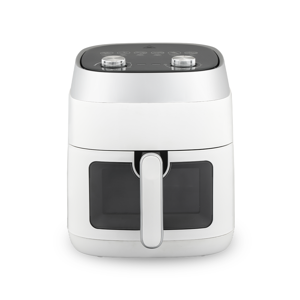 เครื่องทอดอากาศแบบมองเห็นได้ขนาดกลางแบบคลาสสิกแบบ Dual-Knob