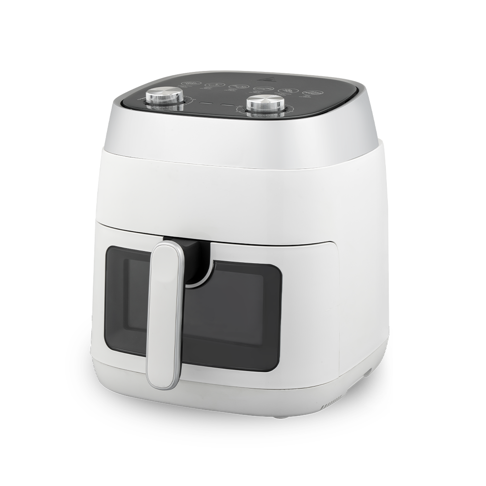 เครื่องทอดอากาศแบบมองเห็นได้ขนาดกลางแบบคลาสสิกแบบ Dual-Knob