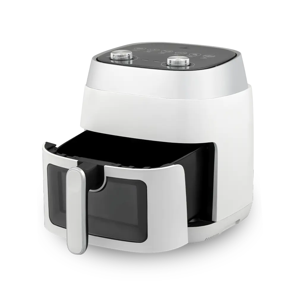 เครื่องทอดอากาศแบบมองเห็นได้ขนาดกลางแบบคลาสสิกแบบ Dual-Knob