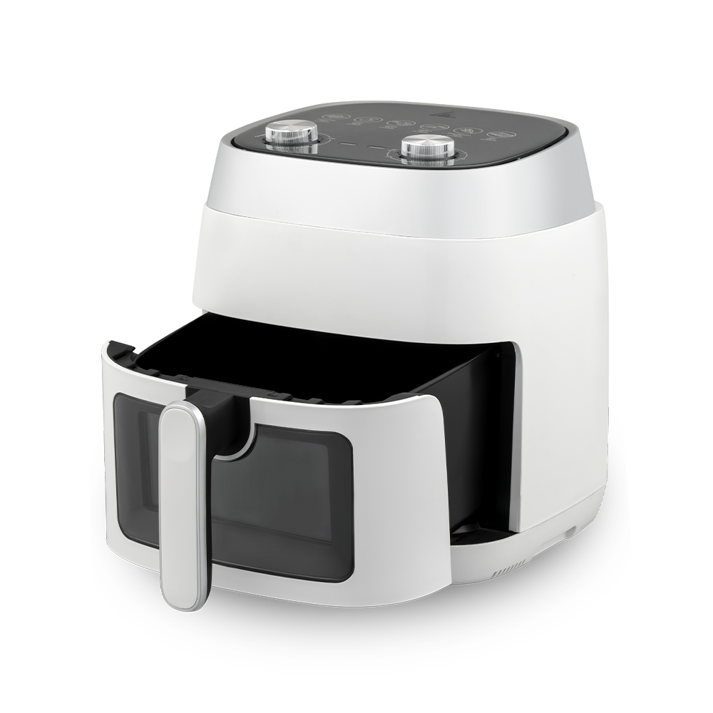 เครื่องทอดอากาศแบบมองเห็นได้ขนาดกลางแบบคลาสสิกแบบ Dual-Knob